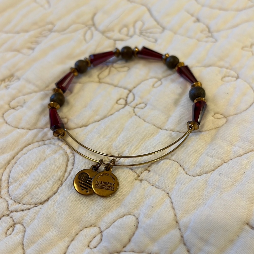 Alex and ani bracelet, beaded pomegranate